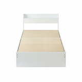 ベッド サイズオーダー 幅が選べる 10cm刻み コンパクト 狭い部屋 収納 引き出し付き コンセント