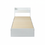 ベッド サイズオーダー 幅が選べる 10cm刻み コンパクト 狭い部屋 収納 引き出し付き コンセント