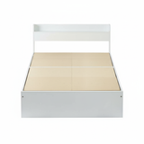 ベッド サイズオーダー 幅が選べる 10cm刻み コンパクト 狭い部屋 収納 引き出し付き コンセント