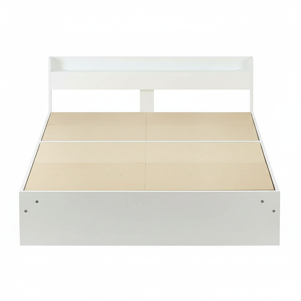 ベッド サイズオーダー 幅が選べる 10cm刻み コンパクト 狭い部屋 収納 引き出し付き コンセント