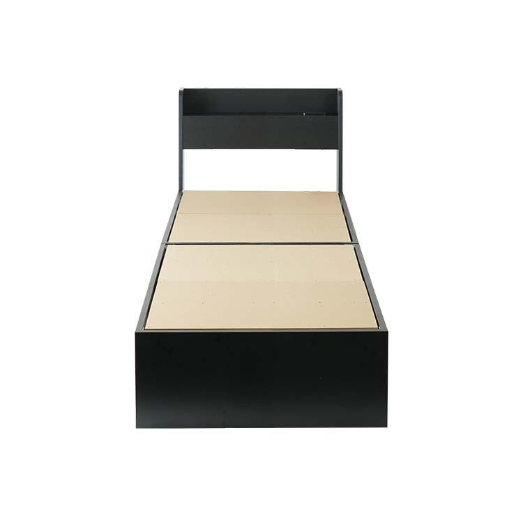 ベッド サイズオーダー 幅が選べる 10cm刻み コンパクト 狭い部屋 収納 引き出し付き コンセント