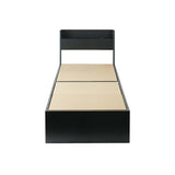 ベッド サイズオーダー 幅が選べる 10cm刻み コンパクト 狭い部屋 収納 引き出し付き コンセント