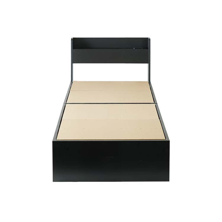 ベッド サイズオーダー 幅が選べる 10cm刻み コンパクト 狭い部屋 収納 引き出し付き コンセント