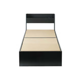 ベッド サイズオーダー 幅が選べる 10cm刻み コンパクト 狭い部屋 収納 引き出し付き コンセント