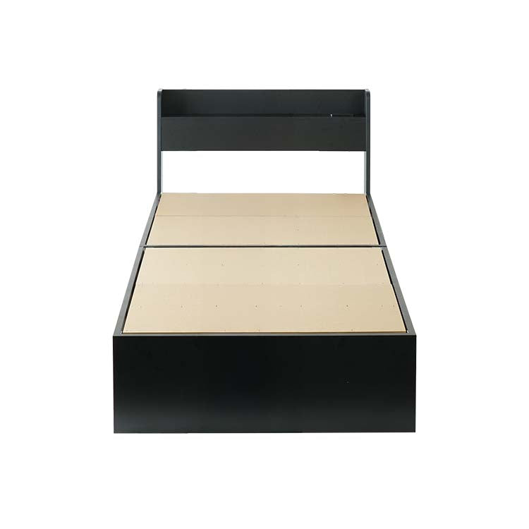 ベッド サイズオーダー 幅が選べる 10cm刻み コンパクト 狭い部屋 収納 引き出し付き コンセント