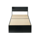 ベッド サイズオーダー 幅が選べる 10cm刻み コンパクト 狭い部屋 収納 引き出し付き コンセント