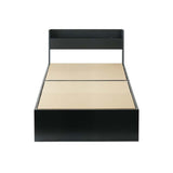 ベッド サイズオーダー 幅が選べる 10cm刻み コンパクト 狭い部屋 収納 引き出し付き コンセント