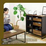 ビンテージ キャビネット おしゃれ 幅80cm 奥行40 チェスト 男前 flatoo（フラトゥー ）コンパクト商品専門店