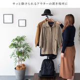 コートハンガー スリム おしゃれ 玄関 キャスター 2段 flatoo（フラトゥー ）コンパクト商品専門店