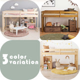 ロフトベッド 子供 木製 ロータイプ 頑丈 高さ120cm - flatoo（フラトゥー）コンパクト商品専門店