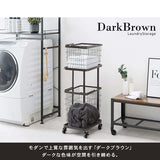 ランドリーバスケット 2段 スリム 30cm キャスター付き - flatoo（フラトゥー）コンパクト商品専門店