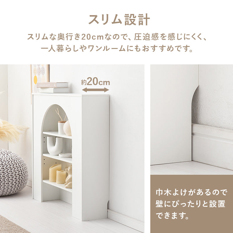 マントルピース かわいい 白 韓国 幅60 80cm リビング 収納 ディスプレイ