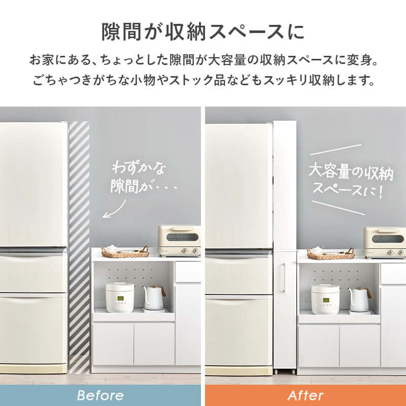 隙間収納 高さ181cm 幅20cm 16cm 12cm 大容量 キッチン