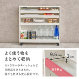 バタフライテーブル 拡張テーブル スリムラック キッチン収納 隙間収納 作業台 キャスター付き 木目調 省スペース 幅70cm 奥行80cm