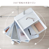 収納ワゴン キャスター付き スリム おしゃれ 省スペース 回転 flatoo（フラトゥー ）コンパクト商品専門店