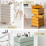 収納ワゴン キャスター付き スリム おしゃれ 省スペース 回転 flatoo（フラトゥー ）コンパクト商品専門店
