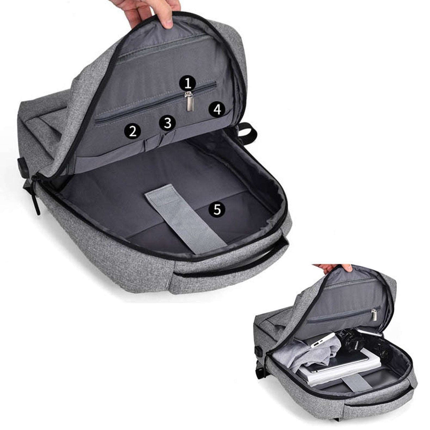 バックパック ガジェットバッグ PC専用ポケット USBポート メンズ バッグ フラトゥー 財布・バッグ通販