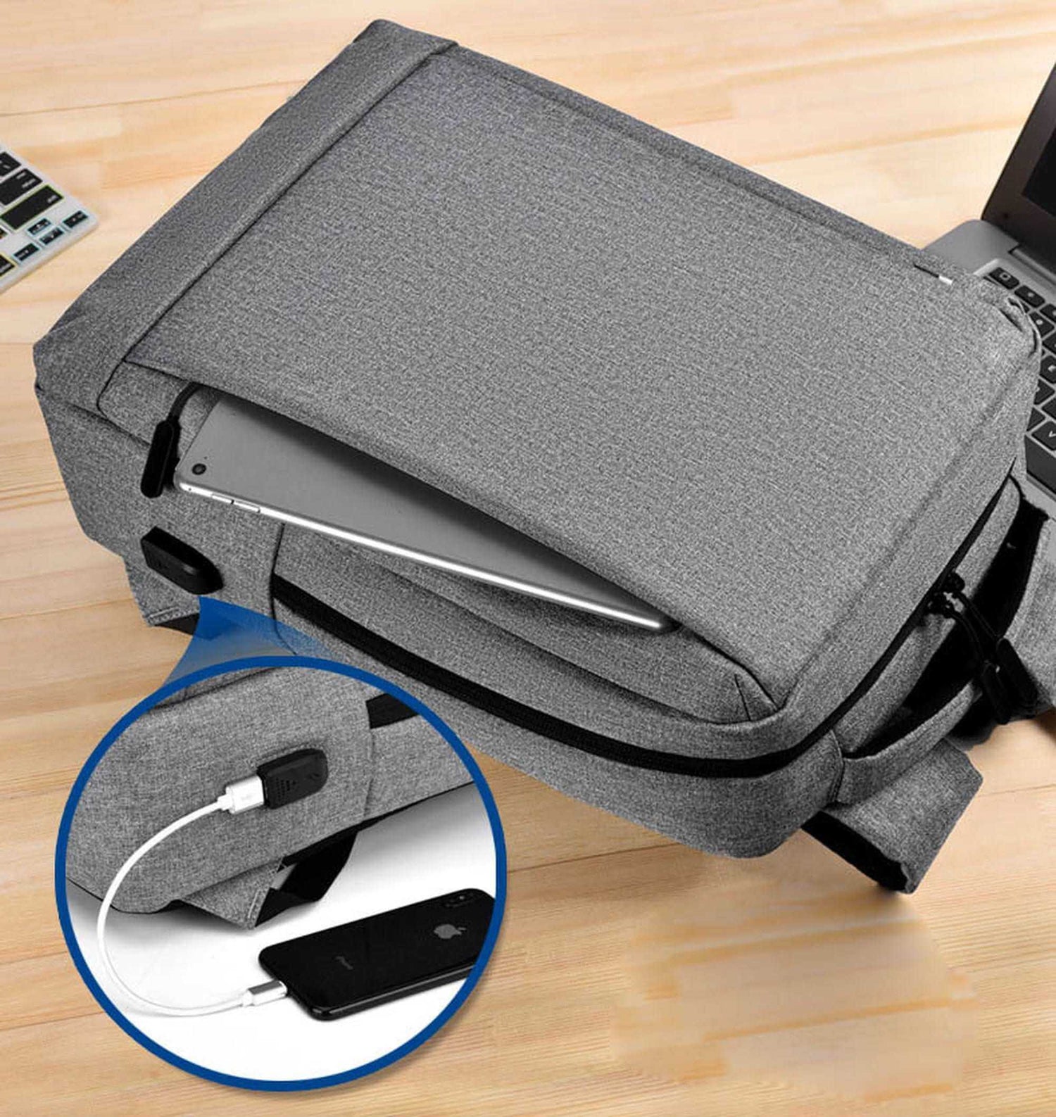 バックパック ガジェットバッグ PC専用ポケット USBポート メンズ バッグ フラトゥー 財布・バッグ通販