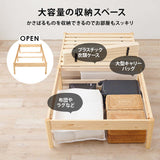 シングルベッド 組み立て簡単 幅100cm 収納 大容量 白 一人暮らし flatoo（フラトゥー ）家具、雑貨のコンパクト商品専門店