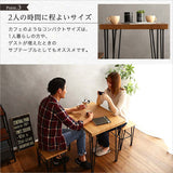 ダイニングセット 2人 コンパクト 75cm 一人暮らし ナチュラル flatoo（フラトゥー ）コンパクト商品専門店
