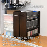 収納 薄型 2個セット クローゼット ラック スリム 本棚 ワゴン 隙間 flatoo（フラトゥー ）コンパクト商品専門店