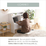 ローデスク コンパクト 小さめ 収納 テレワーク 学習机 幅80 奥行40 引き出し付き flatoo（フラトゥー ）家具、雑貨のコンパクト商品専門店