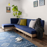 フレキシブル ソファ 組み合わせ自由 カウチソファ コーナーソファ ひとりがけ ふたりがけ ブルー flatoo（フラトゥー ）家具、雑貨のコンパクト商品専門店